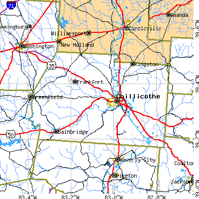 Ross County close-up map