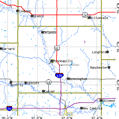 Ottawa County close-up map