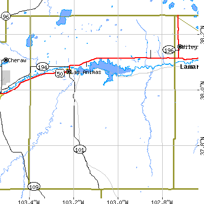 Bent County close-up map