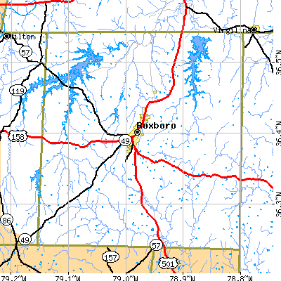 Person County close-up map