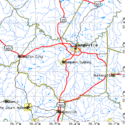 Prince Edward County close-up map