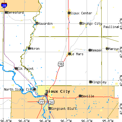 Plymouth County close-up map