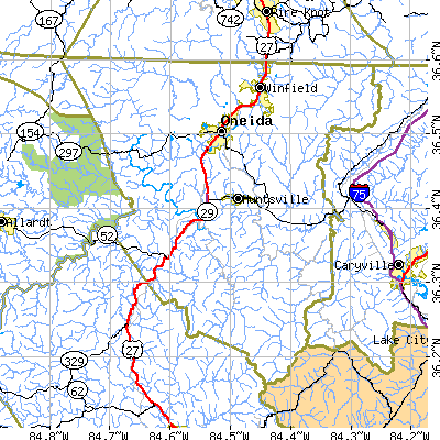 Scott County close-up map