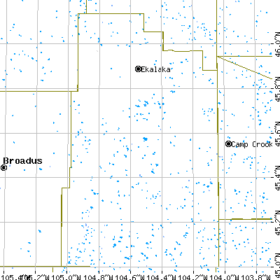 Carter County close-up map