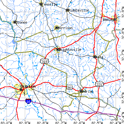 Johnson County close-up map