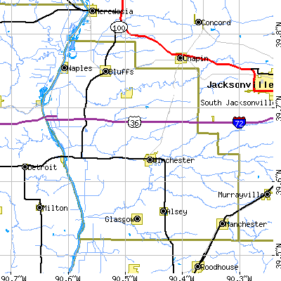 Scott County close-up map