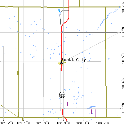 Scott County close-up map