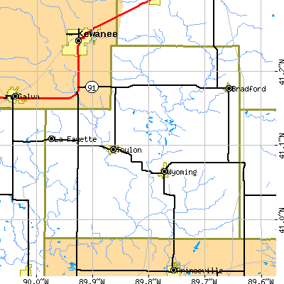 Stark County close-up map