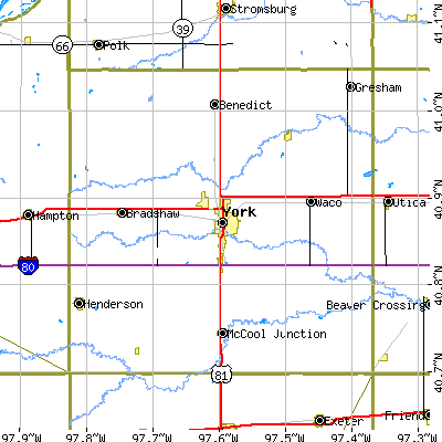 York County close-up map