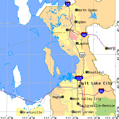 Davis County close-up map