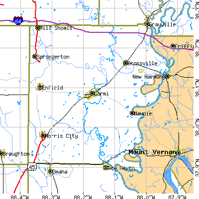 White County close-up map