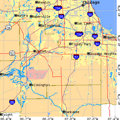 Will County close-up map