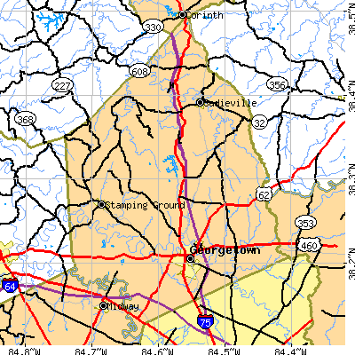 Scott County close-up map