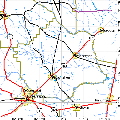 Pierce County close-up map