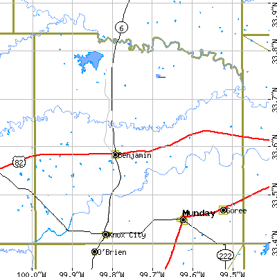 Knox County close-up map