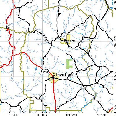 White County close-up map