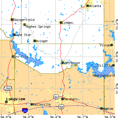 Marion County close-up map