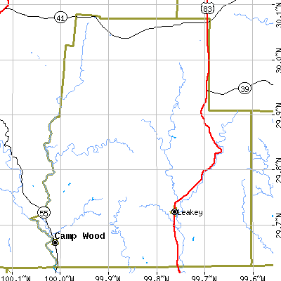Real County close-up map