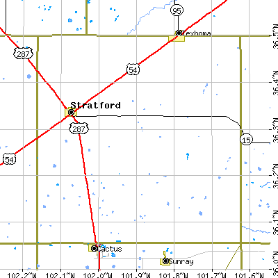 Sherman County close-up map