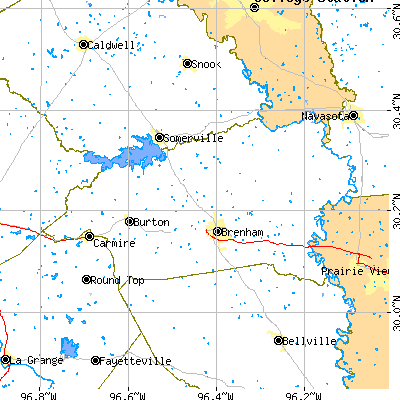 Washington County close-up map