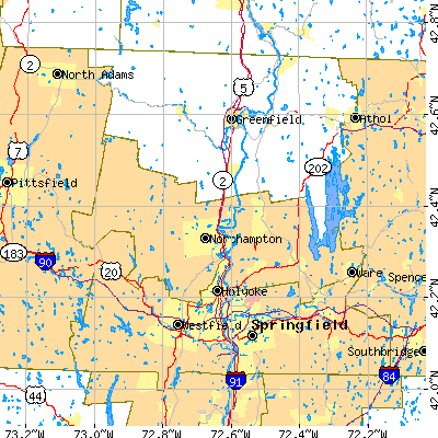 Hampshire County close-up map