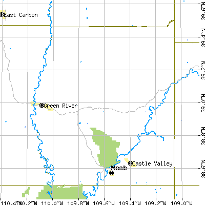 Grand County close-up map