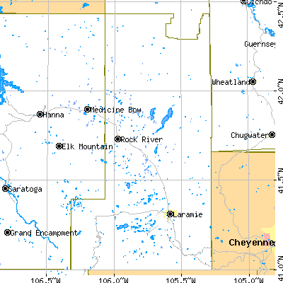 Albany County close-up map