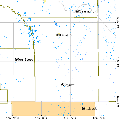 Johnson County close-up map
