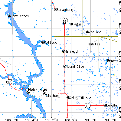 Campbell County close-up map
