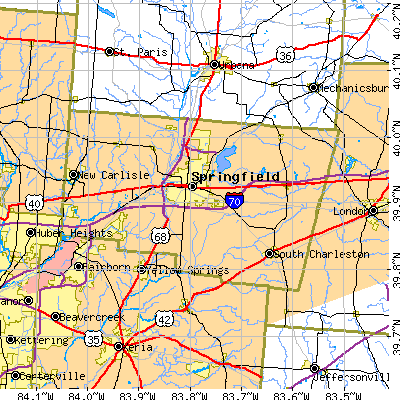 Clark County close-up map