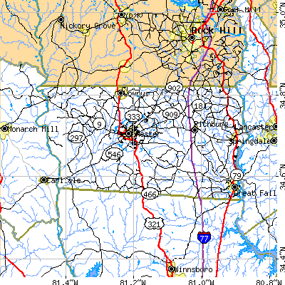 Chester County close-up map