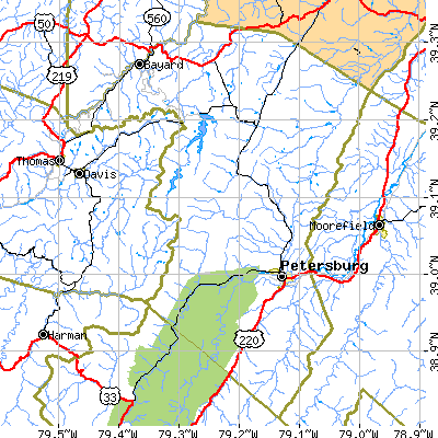 Grant County close-up map
