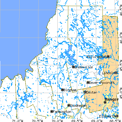 Somerset County close-up map