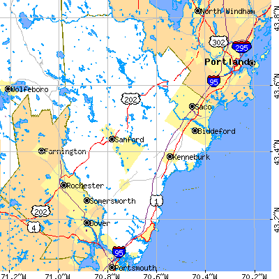 York County close-up map