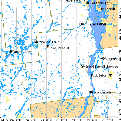 Essex County close-up map