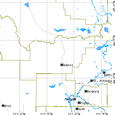 Clark County close-up map