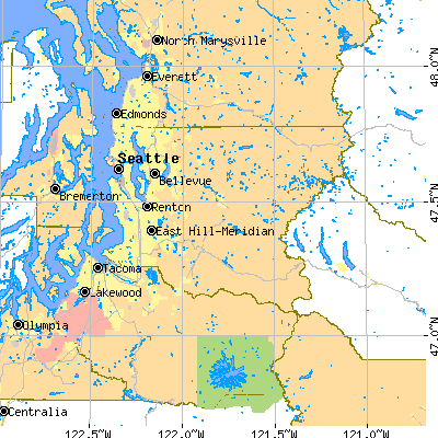 King County close-up map