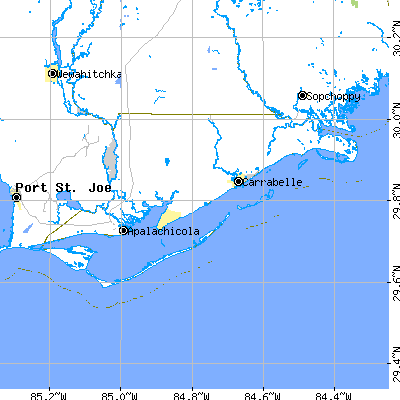 Franklin County close-up map