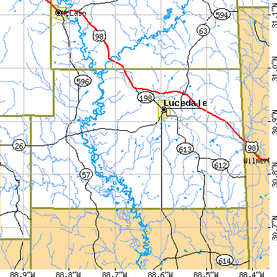 George County close-up map