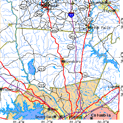 Fairfield County close-up map