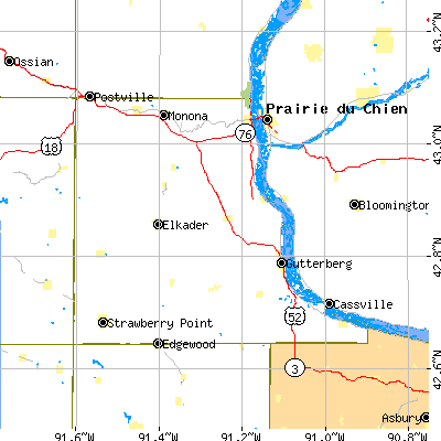 Clayton County close-up map