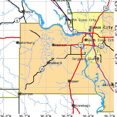 Dakota County close-up map