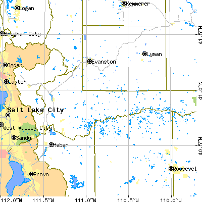 Summit County close-up map