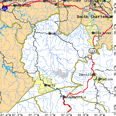 Lincoln County close-up map