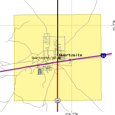 Quartzsite map