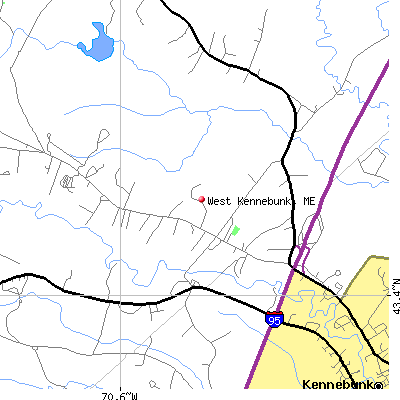 West Kennebunk map