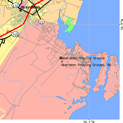 Aberdeen Proving Ground map