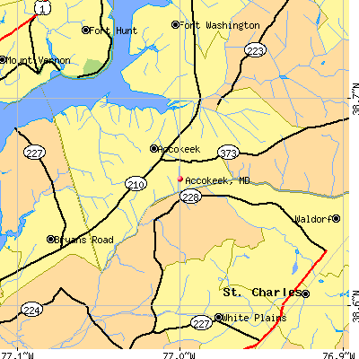 Accokeek map