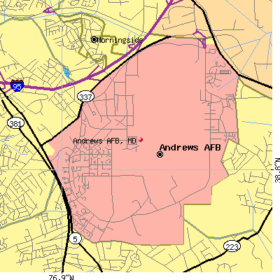 Andrews AFB map