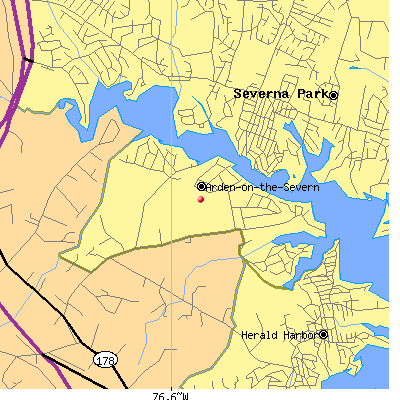 Arden-on-the-Severn map